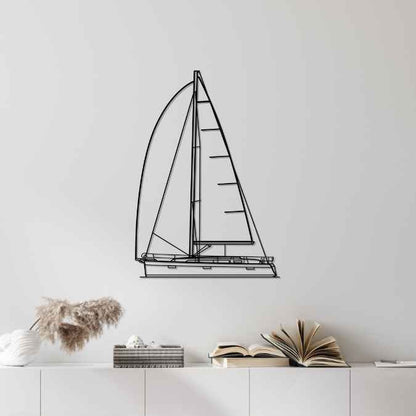 Cruiser 37 2019 Front Silhouette Metal Wall Art