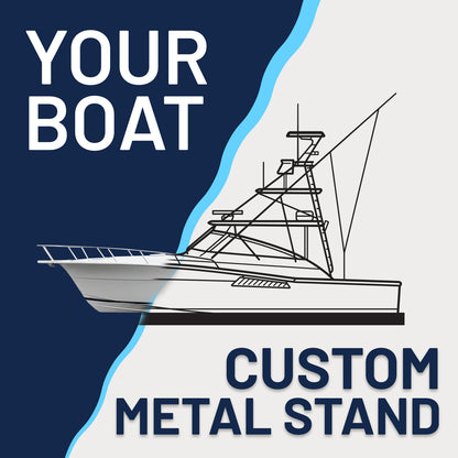 Your Custom Boat Standing Silhouette Metal Art