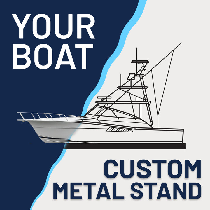 Your Custom Boat Standing Silhouette Metal Art